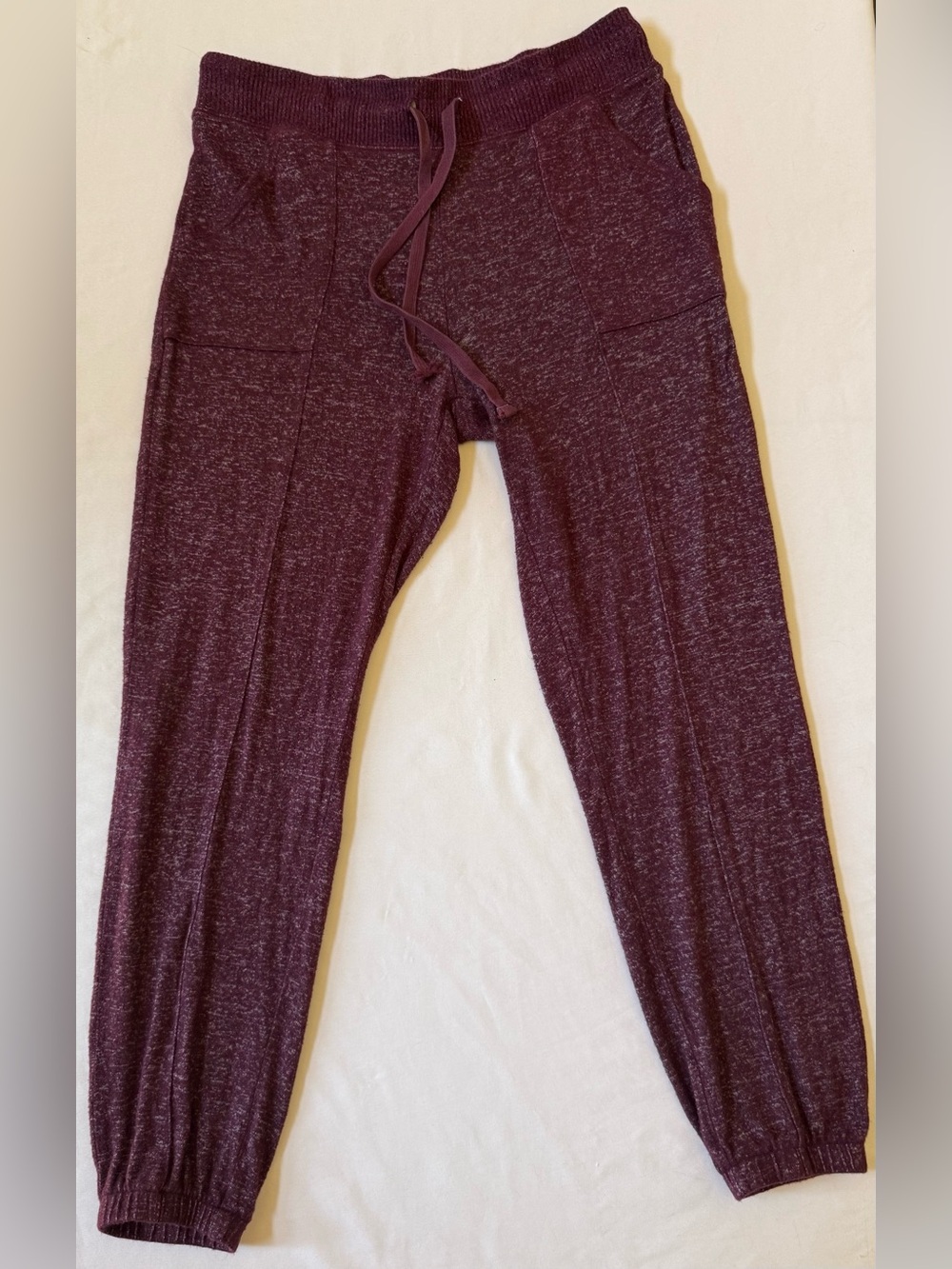 Aeropostale Lightweight Cozy Maroon Drawstring Joggers